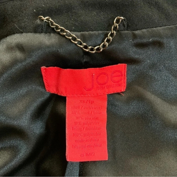 JOE FRESH Black Double Breasted Wool Blazer Size XS - Picture 11 of 16